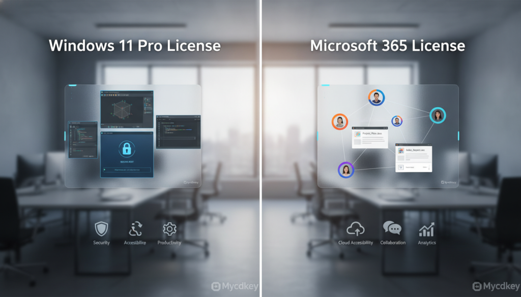 Comparatif Licence Windows 11 Pro vs Microsoft 365 Comparatif Licence Windows 11 Pro vs Microsoft 365